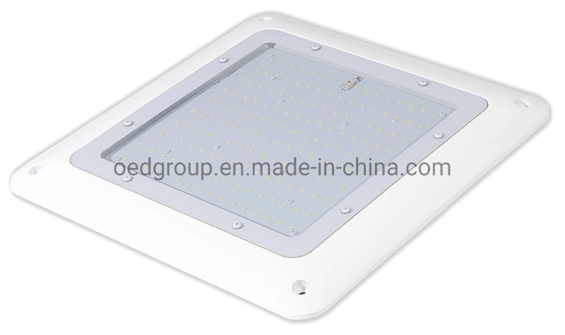 Ultra-Slim Design 75W LED Canopy Light Meanwell Driver IP65 for Gas Station Lighting