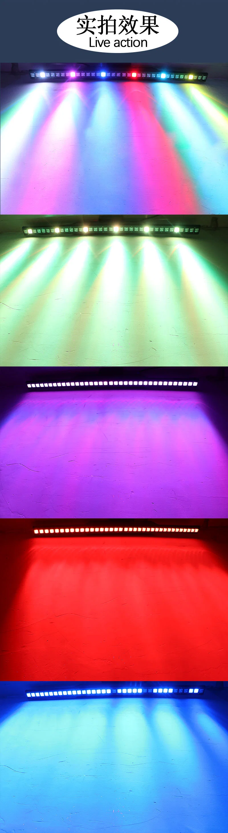 LED Beam Matrix Pixel Bar Curtain Wall Washer RGB 3in1 Light for Events